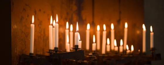 Kerzen - ein Symbol des Gedenkens.