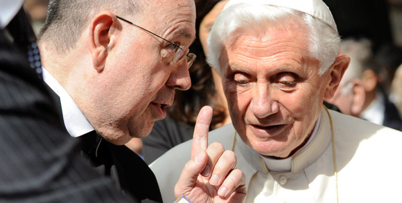 Papst Benedikt XVI. und Präses Nikolaus Schneider Papst Benedikt XVI. und Präses Nikolaus Schneider