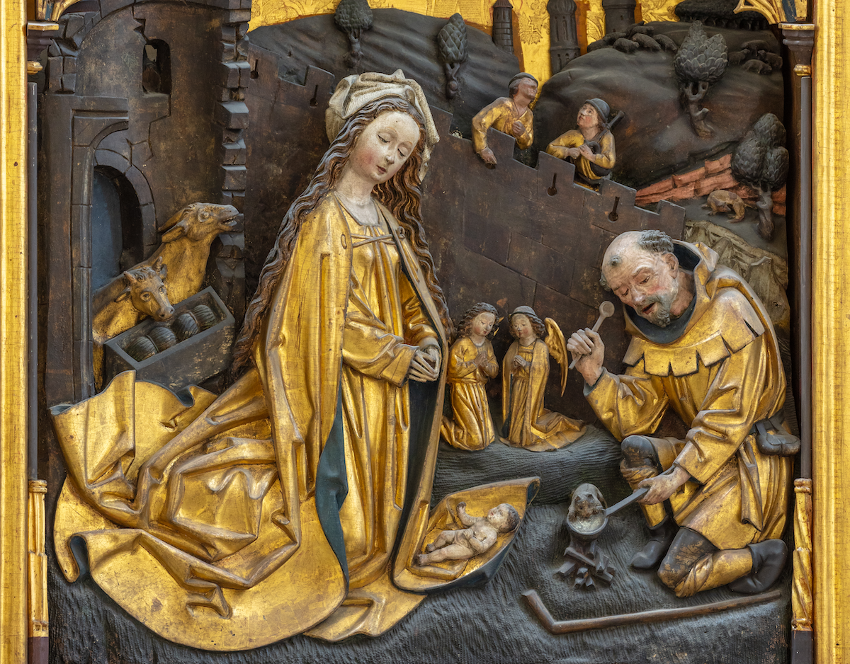 Ausschnitt aus dem Altar in der Kaufmannskirche MF Schmidt Ausschnitt aus dem Altar in der Kaufmannskirche MF Schmidt