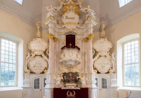 Der Altarraum von St. Petri in Büßleben. | Foto: Foto: Matthias Frank Schmidt