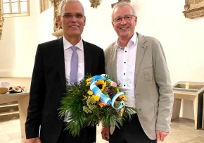 Dr. Matthias Rein und der frühere Regionalbischof Dr. Christian Stawenow | Foto: Kirchenkreis Erfurt